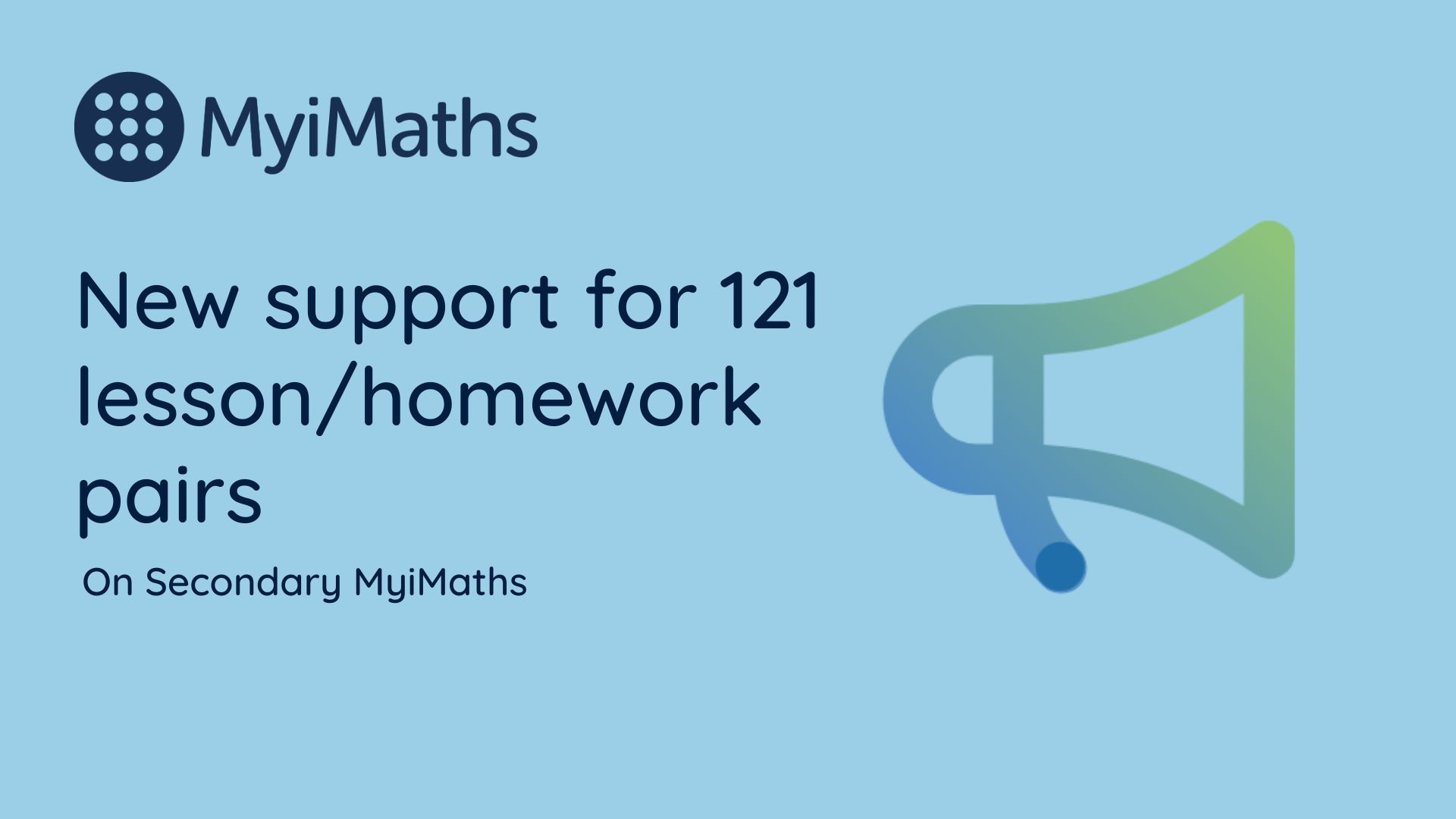 New support for 121 lesson/homework pairs