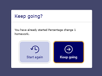 Screenshot of MyiMaths – Restart activity